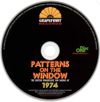 3CD/Box Set Various: Patterns On The Window (The British Progressive Pop Sounds Of 1974)