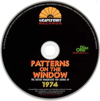 3CD/Box Set Various: Patterns On The Window (The British Progressive Pop Sounds Of 1974)