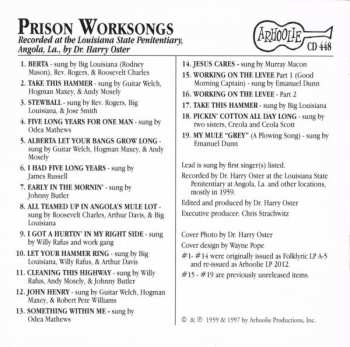 CD Various: Prison Worksongs