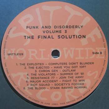 LP Various: Punk And Disorderly III - The Final Solution