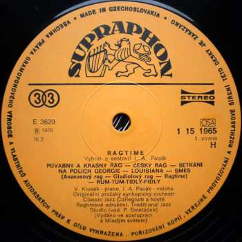 LP Various: Ragtime