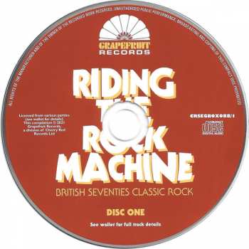 3CD/Box Set Various: Riding The Rock Machine: British Seventies Classic Rock