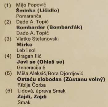 LP Various: Ruleta 5 (Jugoslávské Rockové Skupiny)