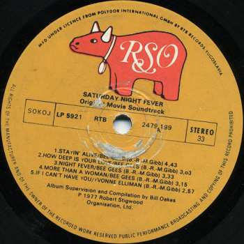 2LP Various: Saturday Night Fever (The Original Movie Sound Track)