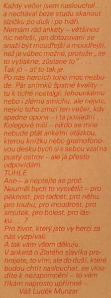 LP Various: Šel Jsem Světem (Písničky Pro Herce)