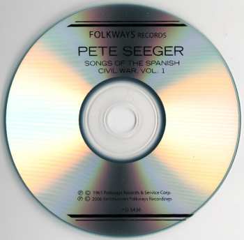 CD Various: Songs Of The Spanish Civil War, Vol. 1: Songs Of The Lincoln Brigade, Six Songs For Democracy