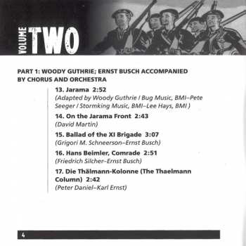 CD Various: Songs Of The Spanish Civil War