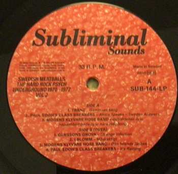 LP Various: Swedish Meatballs The Hard Rock Psych Underground 1970 - 1977 Vol 2