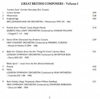 CD Various: The Golden Age Of Light Music: Great British Composers - Volume 1