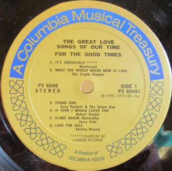 6LP/Box Set Various: The Great Love Songs Of Our Time