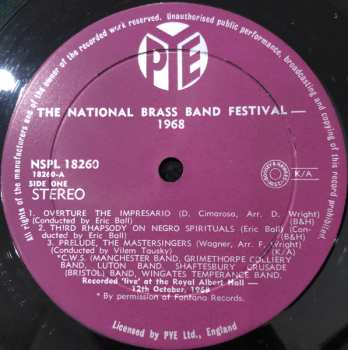 LP Various: National Brass Band Festival 1968