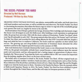 CD Various: The Seeds: Pushin' Too Hard (Original Soundtrack)