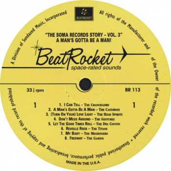 LP Various: The Soma Records Story Volume 3 (A Man's Gotta Be A Man!)