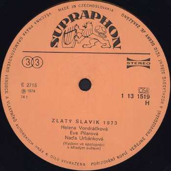 LP Various: Zlatý Slavík 73