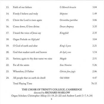 CD Ralph Vaughan Williams: A Vaughan Williams Hymnal