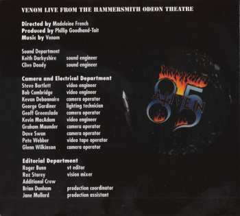 CD/DVD Venom: Live From The Hammersmith Odeon Theatre DLX