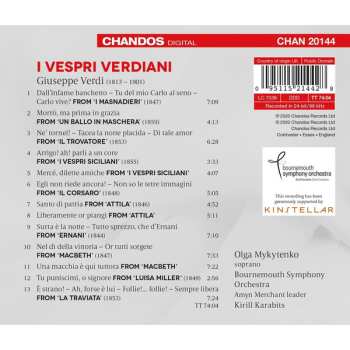 CD Giuseppe Verdi: I Vespri Verdiani - Verdi Arias