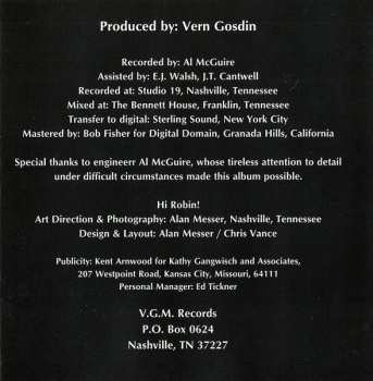 CD Vern Gosdin: The Gospel Album