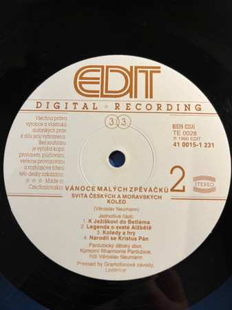 LP Věroslav Neumann: Vánoce Malých Zpěváčků [Czech Christmas Song]