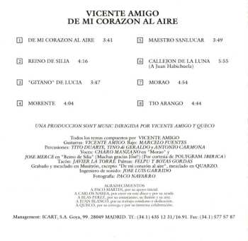CD Vicente Amigo: De Mi Corazón Al Aire