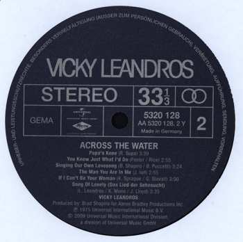 LP Vicky Leandros: Across The Water
