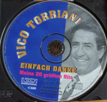 CD Vico Torriani: Einfach Danke - Meine 20 Größten Hits