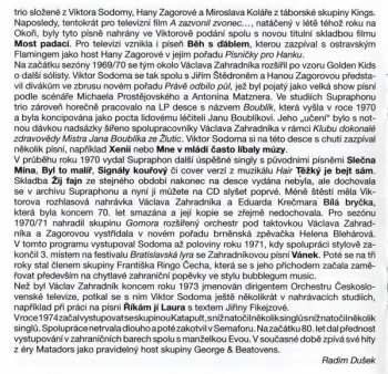 CD Viktor Sodoma: Svítání (25 Originálních Nahrávek Z Období 1965-1972)