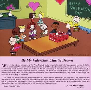 CD Vince Guaraldi: Be My Valentine, Charlie Brown (Original Soundtrack Recording)