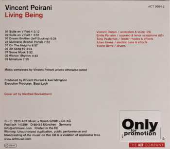 CD Vincent Peirani: Living Being DIGI