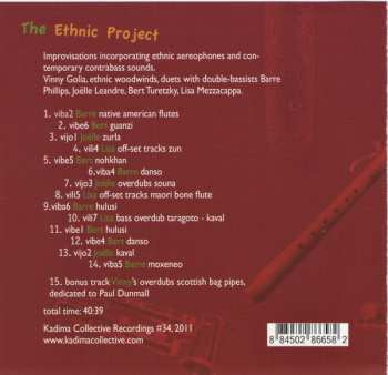 CD Vinny Golia: The Ethnic Project