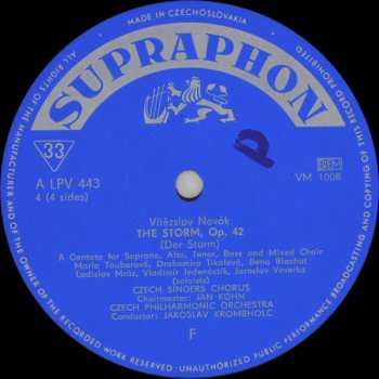 2LP/Box Set Vítězslav Novák: The Storm, Op. 42 (2xLP + BOX)