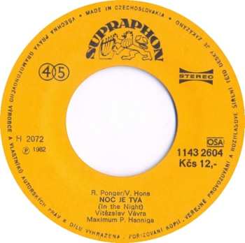 SP Správné Holky, Hlaste Se / Noc Je Tvá (In The Night)