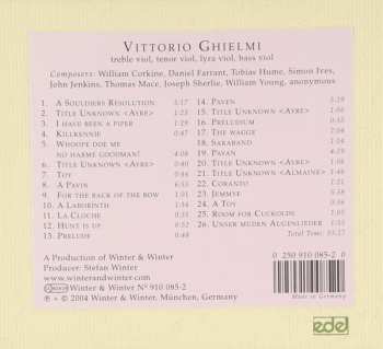 CD Vittorio Ghielmi: Short Tales For A Viol