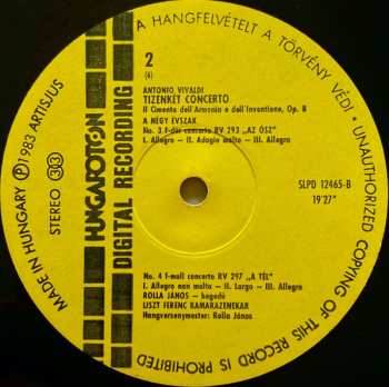 3LP/Box Set Antonio Vivaldi: 12 Concerti Op.8 - Il Cimento Dell' Armonia E Dell' Inventione Including "The Four Seasons"