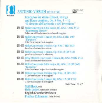 CD Antonio Vivaldi: Violin Concertos, Op. 8 Nos. 5–12