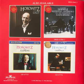 CD Vladimir Horowitz: The Private Collection, Vol. 1
