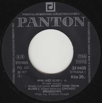 SP Vladimír Klusák: Mini Jazz Klub 15 (Vladimír Klusák Hraje Boogie Woogie)