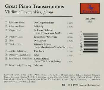 CD Vladimir Leyetchkiss: Great Piano Transcriptions