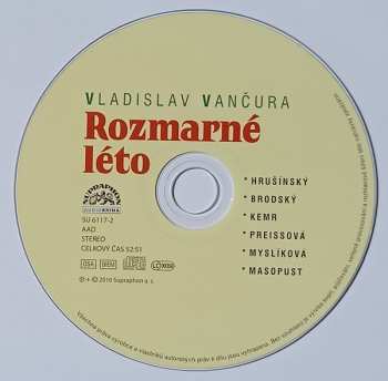 CD Vladislav Vančura: Rozmarné Léto