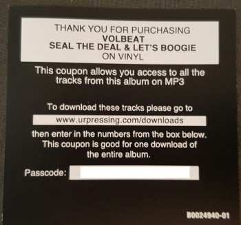 2LP Volbeat: Seal The Deal & Let's Boogie