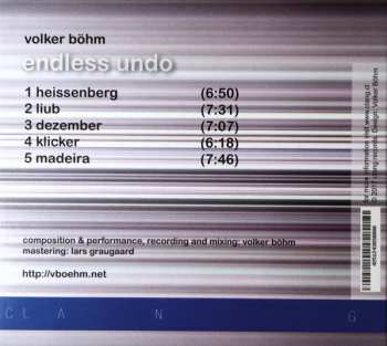 CD Volker Böhm: Endless Undo