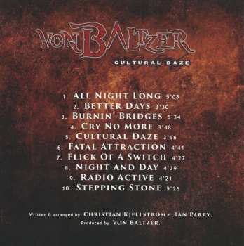 CD Von Baltzer: Cultural Daze