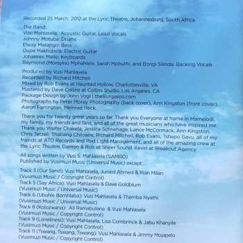 CD Vusi Mahlasela: Sing To The People: Celebrating 20 Years Of When You Come Back