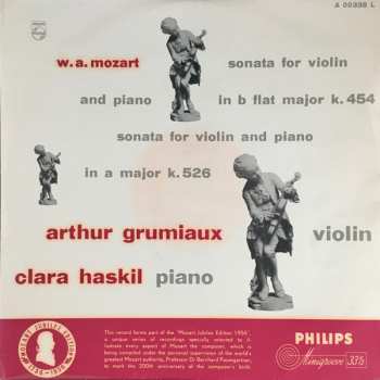 Album Clara Haskil: Sonata For Violin And Piano In B Flat Major K. 454 / Sonata For Violin And Piano In A Major K. 526