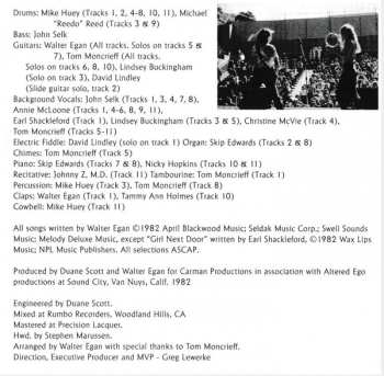 CD Walter Egan: Wild Exhibitions