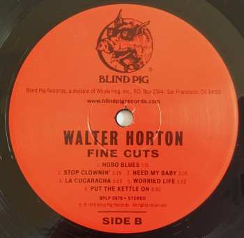 LP Walter Horton: Fine Cuts LTD