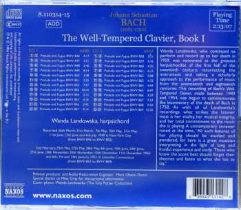 2CD Johann Sebastian Bach: The Well-Tempered Clavier, Book I 