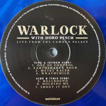 2LP Warlock: Live From The Camden Palace CLR