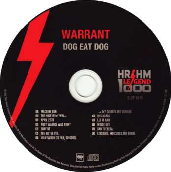 CD Warrant: Dog Eat Dog = ドッグ・イート・ドッグ LTD