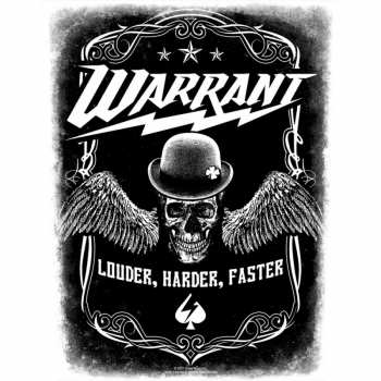 Merch Warrant: Rückenaufnäher Louder Harder Faster